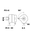 [ISKRIA1528] Alternator Iskra  12V - 70 A