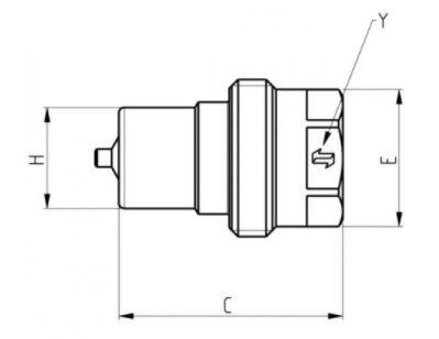 [FASTVV14GASM] Snelkoppeling mannelijk -  1/4" BSP