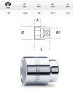 [BETA920 A10] Dopsleutel zeskant - 1/2 - 10mm