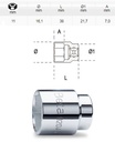 [BETA920 A11] Dopsleutel zeskant - 1/2 - 11mm