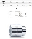 [BETA920 A20] Dopsleutel zeskant - 1/2 - 20mm