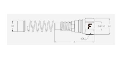 [FASTKIT2FNB14GASF] Snelkoppeling vrouwelijk serie 2P - (1/4" -BSP- vrouwlijk) - koppelbaar bij restdruk