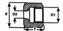 [HITEH 9113] Remleidingwartel M10x1.00mm