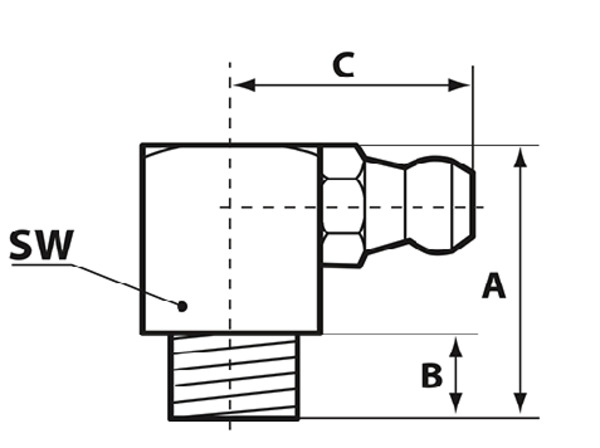 [PRES15 207] Smeernippel H3 M6X100