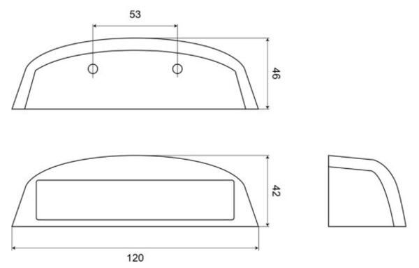 [AEBB70 LED] Plaatverlichting