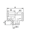 [FONT34.65.10.10] T-BSP VR 5/8" BSP x 5/8" BSP x 5/8" BSP