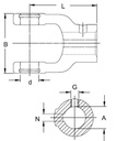 [AGRI02ECOD25] Gaffel as 25 (22,0x55,0)