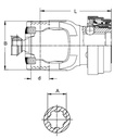 [WALT26.84.61] Gaffel met automatische snelsluiting QSG P 1.3/4" - 6 (80°)