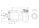 [WALT26.84.60] Gaffel met automatische snelsluiting QSG P 1.3/4" - 20