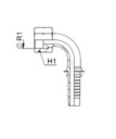 [FONT66.18.12.12] Kop. Vrouwelijk 1" 3/16 ORFS 90° - Slang 3/4 - R15 