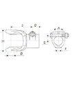 [BOND5090M6551] Gaffe met as 45 mm spie 14 mm bout op as