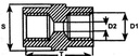 [HITEH 9123] Remleidingkoppelstuk M10x1.00mm