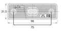 [AEBB217-DV-OR] Markeerverlichting LED