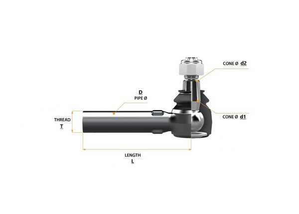 [DKWK 20 003 005] Stuurkogel M24x1.5 RH