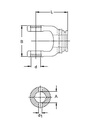 [WALT21.12.00] Gaffel voor buis 41,0 x 48,0 (serie 1)