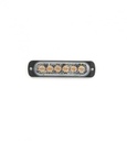 [AEBBST6-OR] Ultra dunne 6 LED flitser  12/24V - VDC - ORANJE