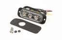 [AEBBST3-CR] Ultra dunne 3 LED flitser 12/24V - VDC -  WIT