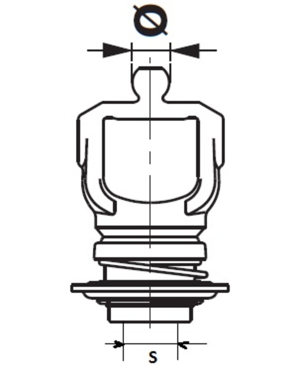 [BOND5730N3855] Gaffel met snelsluiting 1.3/4" - 20