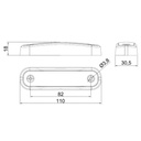 [DKWK 40 000 077] Markeerverlichting 12/24V LED Wit