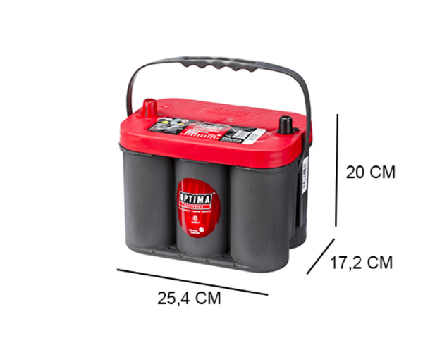 [STAR802.250] Batterij OPTIMA Red Top S-4,2  50Ah 815CCA / RTS-4,2