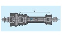 [BONDCS9R121FXWS7016T] Koppelingsas 1.3/8"-6 x 1.3/4" - 6  /  L = 1210mm