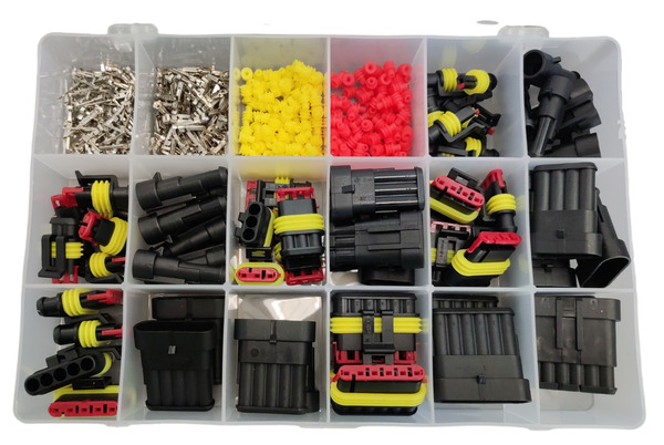 [DKWK 40 005 080] Koffertje van 460 AMP connectors + kabelschoen