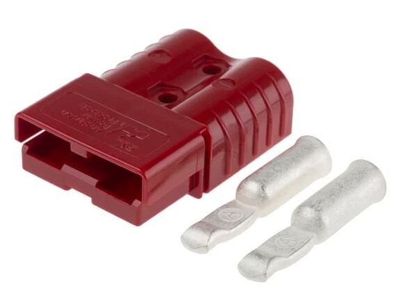 [ZENI00200042] Connector mannelijk - vrouwelijk - 175A - Rood (24v)