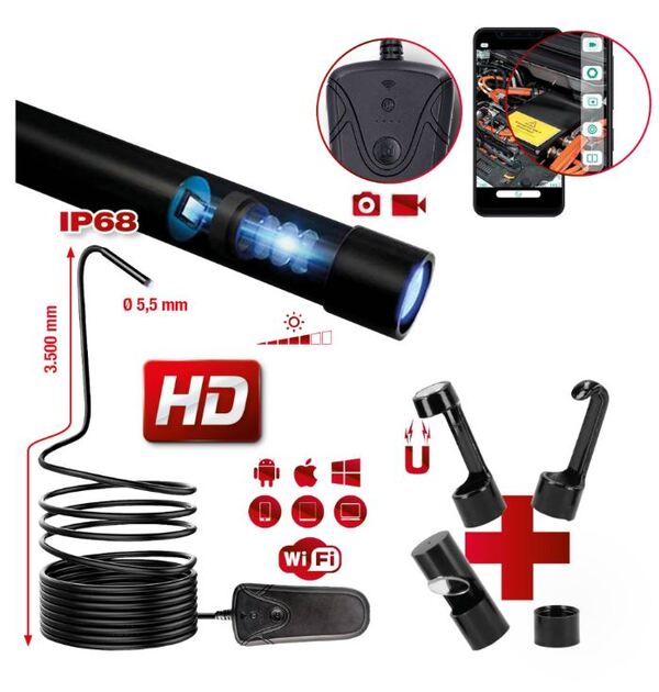 [TOOL82018] Wifi endoscoop met 5,5mm camera