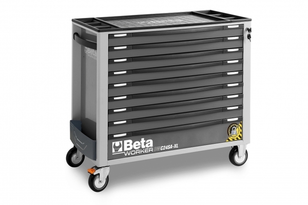 [BETABW2400S XL9/E-XLGR] Gereedschapwagen breed model met 9 laden 487-delig Grijs