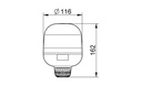 [DKWK 40 000 028] Draailicht EUROROT A H21W 12V 