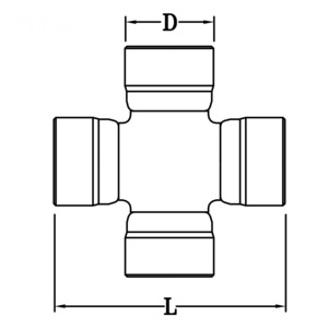 Kruis 25x76,8 - zonder smeernippel