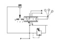 Ventiel voor houtkliever 1/2 BSP - 80l/min - autoretour