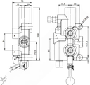 Ventiel voor houtkliever 1/2 BSP - 80l/min - autoretour