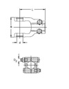 [WALT26.18.102] Gaffel met bout AGKF 1.3/4" - 20