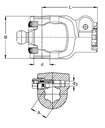 [WALT35.10.832] Gaffel met conische klem AGCC 1.3/8" - 21