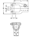 [WALT20.10.814] Gaffel AGKF as 30 mm - spie 8 mm - bout M12x70 op as (80°)