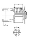 [WALT55.698.03/070] Sterslipkoppeling W2300 - K33B -3 rijen nokken - Ø 30 mm - 70 daNm