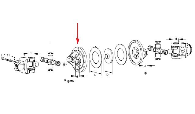 [WALT21.41.00] Flensgaffel grote hoek WW2370 kant PTO