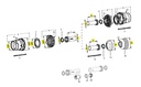 [WALT85.01.01] Kap voor SDF15 grote hoek 80°  WW2380 - Lengte 186 mm
