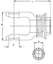 [WALT21.83.41] Gaffel met snelsluiting AZGE 1.3/8" - 21