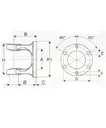 [BOND221017251] Flensgaffel 6 gaten
