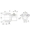 [BOND509016152] Gaffel met bout as 20 mm spie 6 mm