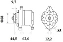[ISKRIA0071] Alternator Mahle MG43  14V - 55 A