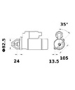 [ISKRIS0521] Starter Iskra  2,7 Kw - 12V - 11T