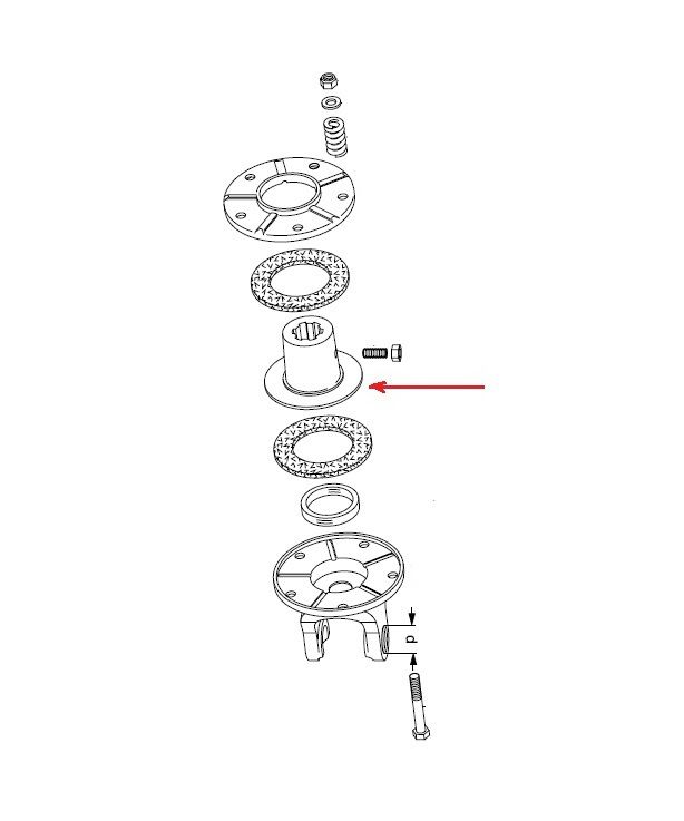 [WALT16.50.423] Naaf  1.3/8" - 6 -  M10 - K94/1