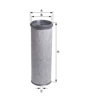 [HENGE118L] Luchtfilter buiten ( Binnen filter E118LS)