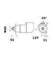 [ISKRIS9051] Starter Iskra  5,4 Kw - 24V - 9T