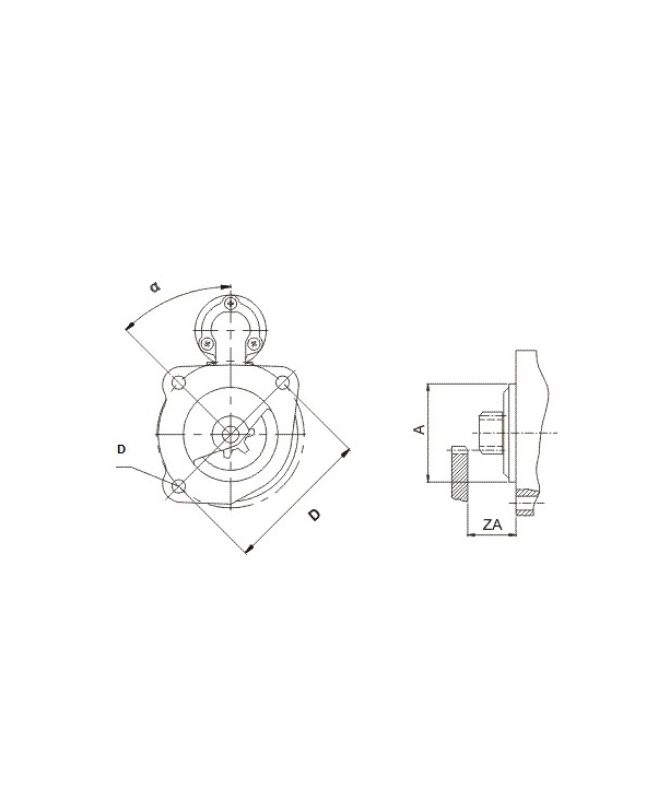[ISKRIS9098] Starter Mahle MS476  6,6 Kw - 24V - 11T
