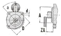 [ISKRIS9008] Starter Iskra  3,6 Kw - 12V - 9T