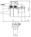 [BOND6WL270004R] Automatische nokkenkoppeling -  LR24 - 1.3/4" -  6 - 3000 Nm    7/S8